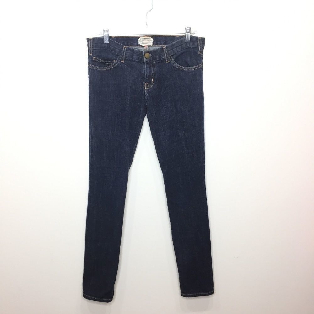 Current Elliott The Skinny 1968 one wash dark blue jeans women's 29 mid rise